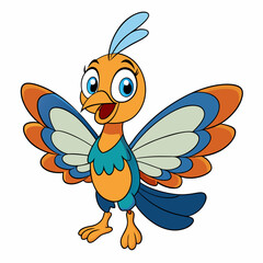 illustration of cartoon bird