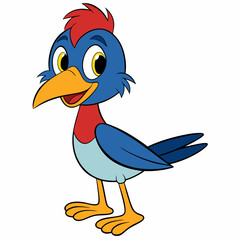 funny cartoon bird