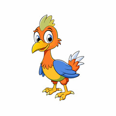 funny parrot cartoon