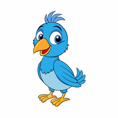 bird, cartoon, animal, vector, illustration, blue, cute, twitter, chicken, icon, duck, funny, beak, art, isolated, parrot, character, wing, fun, baby, nature, feather, symbol, tweet, wings