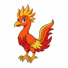 rooster isolated on white background