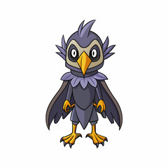 cartoon bird with a big smile