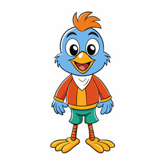 funny parrot cartoon