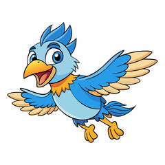 blue bird cartoon