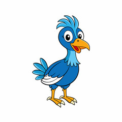 blue bird cartoon