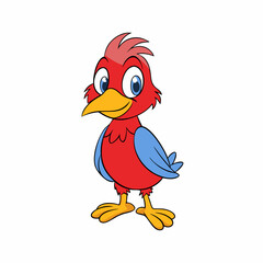 funny parrot cartoon