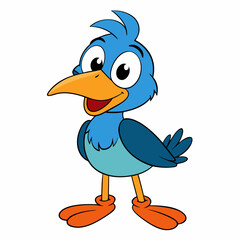 blue bird cartoon