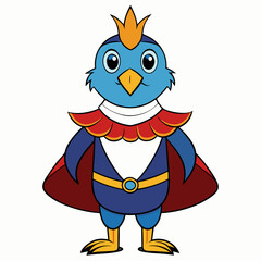 bird, cartoon, animal, illustration, vector, twitter, art, character, funny, cute, blue, fun, penguin, design, comic, icon, christmas, drawing, happy, nature, hat, duck, parrot, chicken, beak