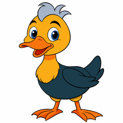 chicken, cartoon, bird, animal, farm, illustration, hen, vector, duck, easter, rooster, chick, yellow, poultry, nature, isolated, funny, baby, fowl, egg, goose, beak, character, cute, clip-art