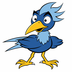 blue bird cartoon