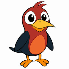 cartoon bird with a thumb up