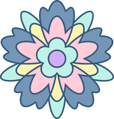 mandala illustration on a white background     