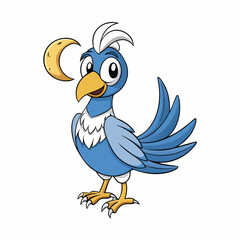 cartoon bird with a bird