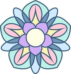 mandala illustration on a white background     