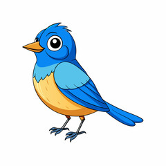 Obraz premium blue bird on a branch