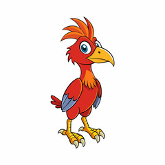 rooster isolated on white background