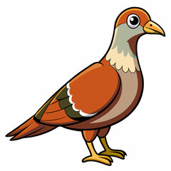 Obraz premium vector illustration of a bird