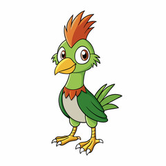 funny parrot cartoon