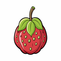 vector illustration of a strawberry