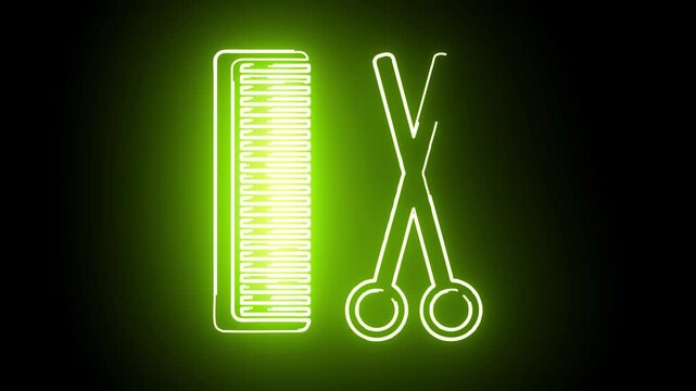 universal web icon neon animation