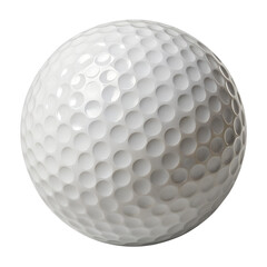 Golf ball isolated on transparent background