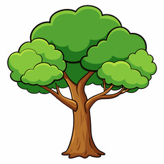 green tree vector illustration