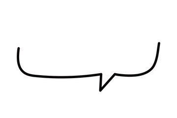 四角い手書きフキダシ