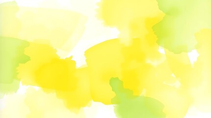 Obraz premium Abstract Yellow and Green Watercolor Ink Wash Background