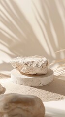 Beige stone, shadow, elegant