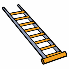 ladder on a white background