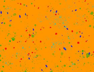 Abstract background with colorful splashes in confetti effect