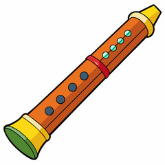 vector illustration of a wooden pencil