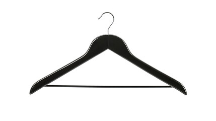 Modern Clothes Hanger on White Background for Stylish Apparel Display