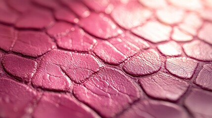 Pink textured leather close-up