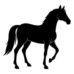 Galloping Horse Silhouette Art