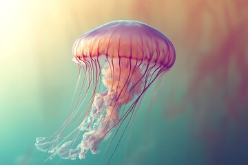 Jellyfish in Aquarium Exhibit