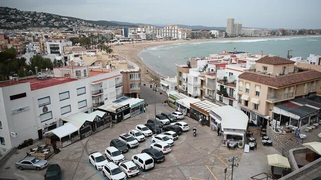 aerial view of Pe&ntilde;iscola Spain