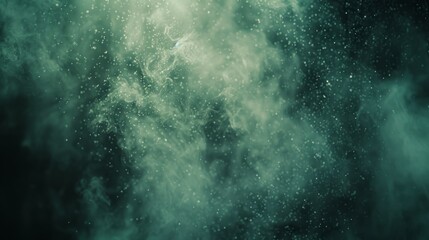 Obraz premium Dreamy Turquoise Dust Explosion: Abstract Teal Glitter Sparkle Background Texture