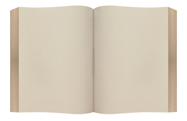 Open Book with Empty Pages