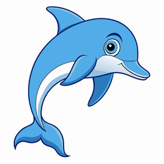 dolphin isolated on white