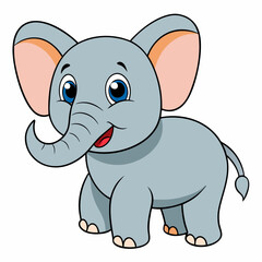 cartoon, elephant, animal, vector, illustration, baby, mammal, character, mouse, cute, fun, love, funny, happy, drawing, isolated, smile, wildlife, comic, toy, cat, rat, animals, art, humor