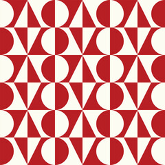 Modern Geometric Vector Seamless Pattern Digital Paper &ndash; Abstract Minimalist Background Design, Repeating Lines and Shapes, Contemporary Printable Texture for Scrapbooking, Web Design, Fabric, Package