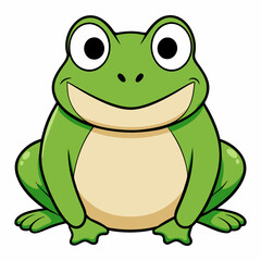 green frog cartoon