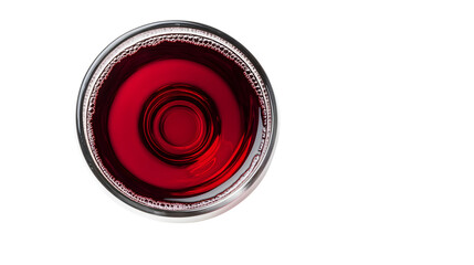 Elegant Red Wine Glass on White Background - Premium Quality Stock Photo