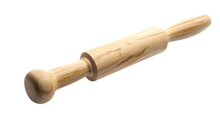 Professional Rolling Pin Isolated on White Background for Culinary Designs