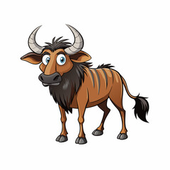 vector illustration of a cartoon cow