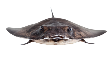 Majestic Stingray Manta Ray Isolated on White Background for Creative Projects