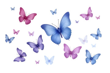 The Beautiful butterfly pattern from watercolors