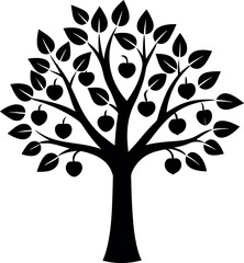 Obraz premium vector tree silhouette