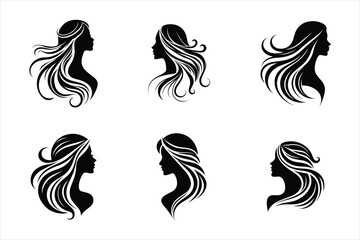 Elegant Female Haircut Design for Fashion Illustrations
